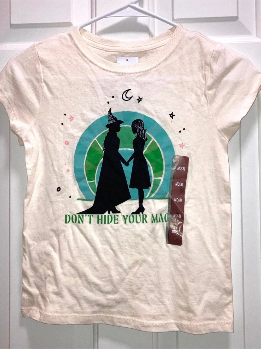 Girls' Wicked Short Sleeve T-Shirt - Ivory 
Size medium New